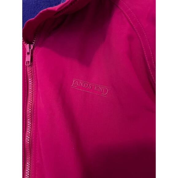 Vintage Land’s End Women's Size S Windbreaker Jacket Pink Purple Long Sleeves - Picture 3 of 6